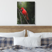 Angel in Rot Leinwanddruck (Insitu (Schlafzimmer))