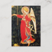 ANGEL IN ROT UND GOLD VISITENKARTE (Rückseite)