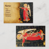 ANGEL IN ROT UND GOLD VISITENKARTE (Vorne/Hinten)