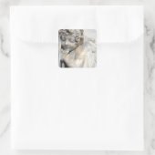 Angel in Venedig Quadratischer Aufkleber (Tasche)