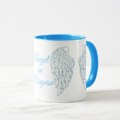 Angel in verschleierter Angel Wings Tasse (VorderseiteRechts)