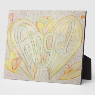 Angel Inspirational Word Malgedicht Plaque Fotoplatte