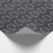 Angel - Jesus - Christlicher Weihnachtskalon Geschenkpapier (Ecke)