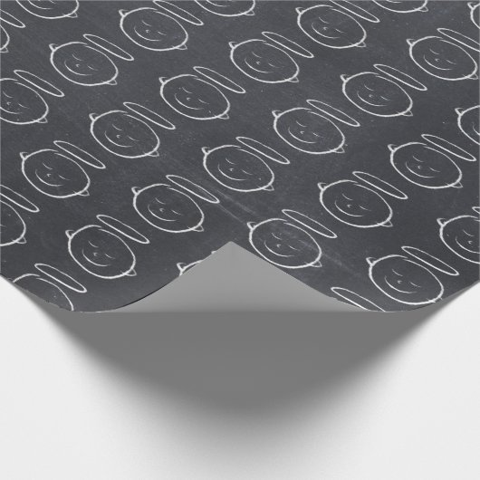 Angel - Jesus - Christlicher Weihnachtskalon Geschenkpapier (Ecke)