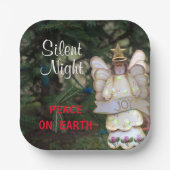 Angel Joy Silent Night Peace Pappteller (Vorderseite)
