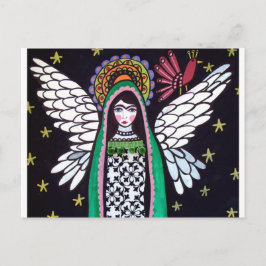 Angel Jungfrau Guadalupe Art von Heather Galler Postkarte