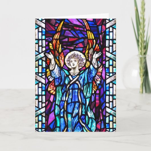 Angel-Karte Feiertagskarte (Vorderseite)