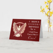 Angel-Karten für Kopf- und Nackenkrebs Karte (Gelbe Blume)