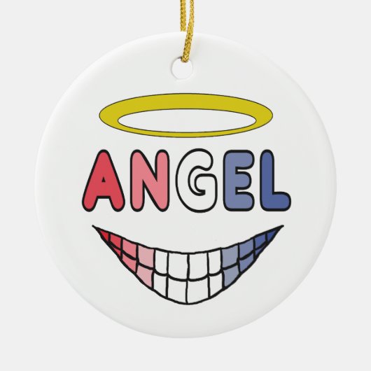 Angel Keramik Ornament (Vorne)