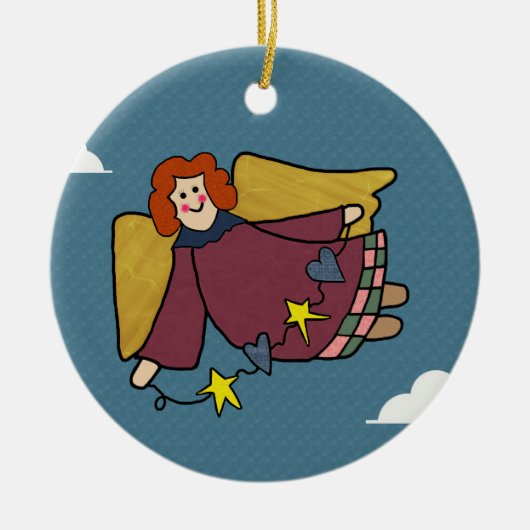 Angel Keramikornament (Vorne)