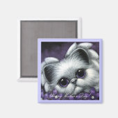 Angel Kitten Angel - Muttertagsmagnet Magnet (Vorderseite/Rückseite)