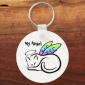 Angel Kitty (Mein Engel) Schlüsselanhänger (Vorderseite)