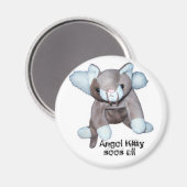 Angel Kitty sieht alle Magnet (Vorderseite/Rückseite)