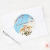 Angel Koch Weihnachtskuchen aus der Küche Runder Aufkleber (Umschlag)