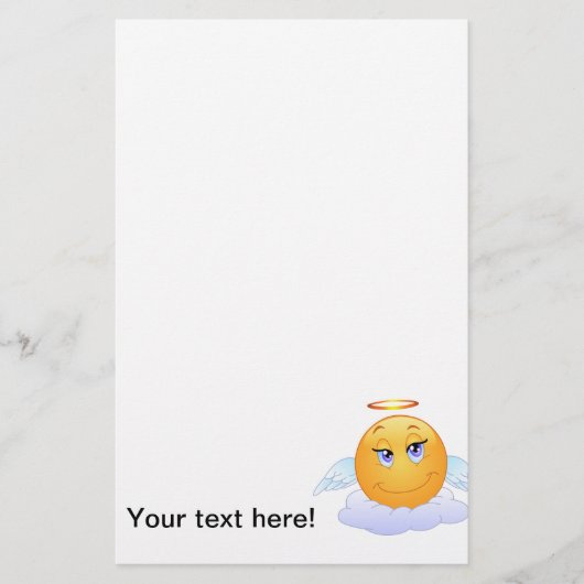 Angel Lächeln Briefpapier (Vorderseite)