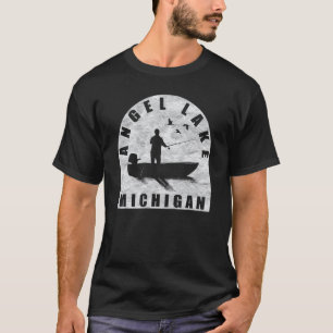 Angel Lake Fischen Michigan T-Shirt