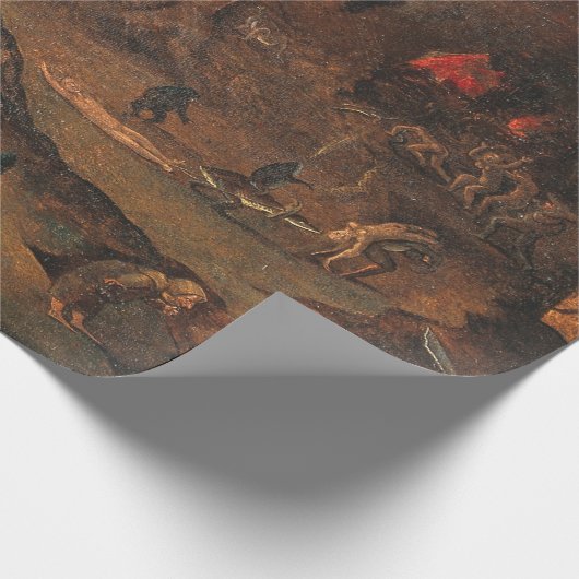 Angel Leading A Soul Into Hell By Hieronymus Bosch Geschenkpapier (Ecke)