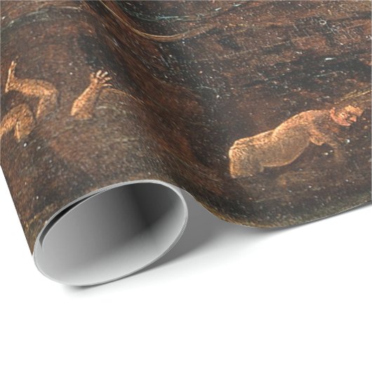 Angel Leading A Soul Into Hell By Hieronymus Bosch Geschenkpapier (Rolleneckpunkt)