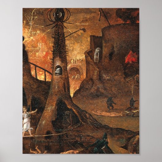 Angel Leading A Soul Into Hell By Hieronymus Bosch Poster (Vorne)