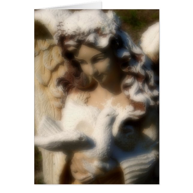 Angel-Liebe, Angel-Statue mit Dove (Vorne)
