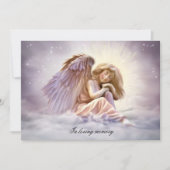 Angel Liebe Foto Beerdigungsdienst Einladung (Vorderseite)