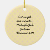 Angel Liebe Foto Keepake Ornament (Hinten)