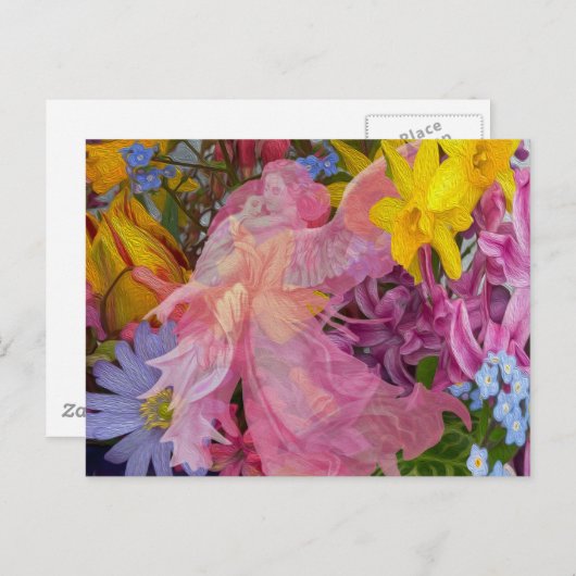 Angel-Liebe Postkarte (Vorne/Hinten)