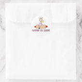Angel-Lieben zum Backen von T - Shirt und Geschenk Runder Aufkleber (Tasche)