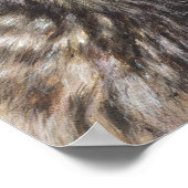 Angel Light Maine Coon Cat Art Plakat (Ecke)