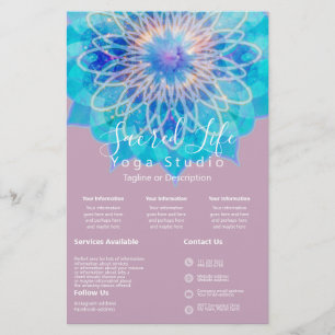 Angel Light Mandala Pink Intro Dienstleistungen Flyer
