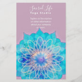 Angel Light Mandala Pink Intro | Dienstleistungen Flyer (Hinten)