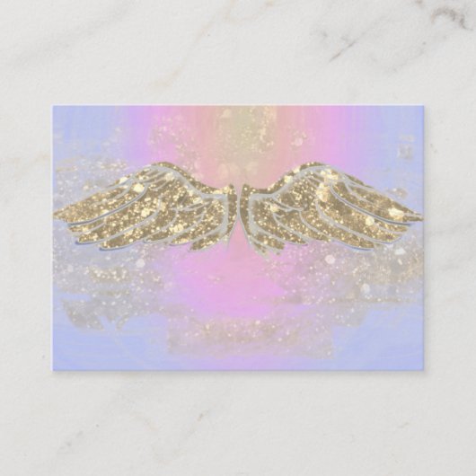 Angel Light Sparkle Gold Card Visitenkarte (Vorderseite)