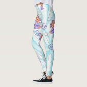 Angel Lila Hearts Leggings (Links)