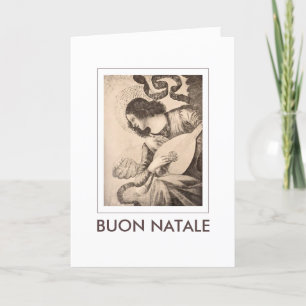 Angel Lute Buon Natale Christmas Feiertagskarte