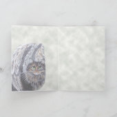 Angel Maine Coon Cat Card Karte (Innenseite)