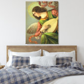 Angel-Malerei mit Mandolin Leinwanddruck (Insitu (Schlafzimmer))