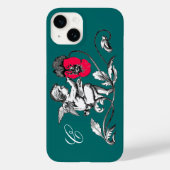 ANGEL MALERIEREN BLUME, MONOGRAMM, grün Case-Mate iPhone Hülle (Rückseite)