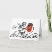 ANGEL MALERIEREN EIN ROTES BLUME-MONOGRAMM (Vorderseite)