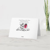ANGEL MALERIEREN EINE BLUME SAVE THE DATE MONOGRAM ANKÜNDIGUNG (Rückseite)
