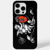 ANGEL MALERIEREN EINE ROTE BLUME, MONOGRAMM, schwa Case-Mate iPhone Hülle (Rückseite)
