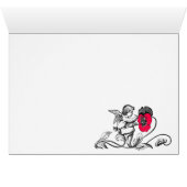 ANGEL MALERIEREN EINE ROTE BLUME SAVE THE DATE MON (Innenansicht Horizontal (Unten))