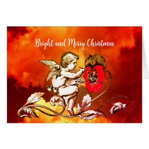 ANGEL MALERIERT EINE ROTE BLUME IM HIMMEL