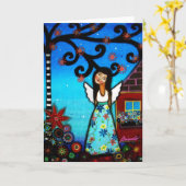 ANGEL-MALKARTEN KARTE (Gelbe Blume)