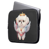Angel Maltese Puppy, Maltes Hundeliebhaber und Bes Laptopschutzhülle (Vorderseite Links)
