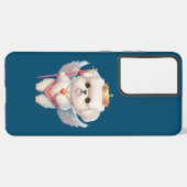 Angel Maltese Puppy, Maltes Hundeliebhaber und Bes Samsung Galaxy Hülle (Linke Seite)