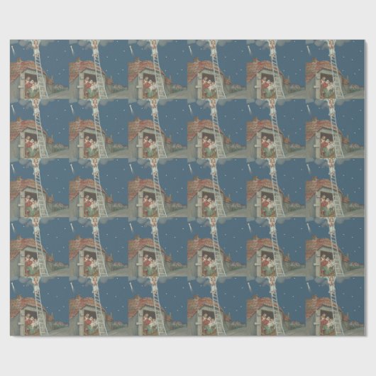 Angel Manger Krippe Jesus Christlich Geschenkpapier (Flach)