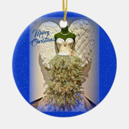 Angel Mannequin Kleid Form Weihnachtsbaum Keramik Ornament