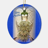 Angel Mannequin Kleid Form Weihnachtsbaum Keramik Ornament (Links)