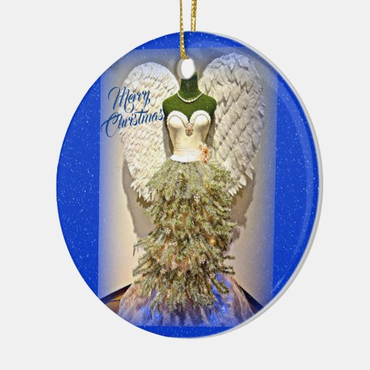 Angel Mannequin Kleid Form Weihnachtsbaum Keramik Ornament (Links)