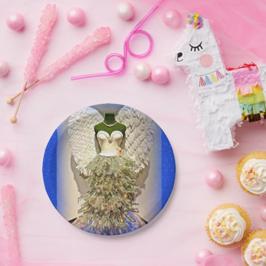 Angel Mannequin Kleid Form Weihnachtsbaum Pappteller (Party)